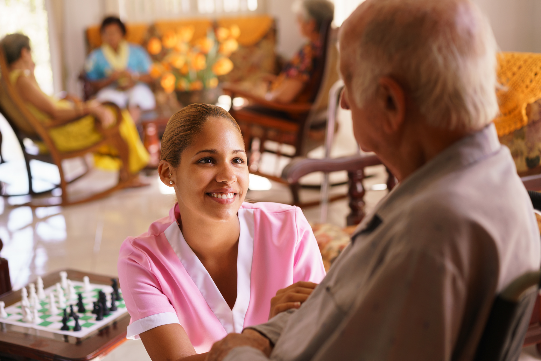 healthcare-worker-with-patient_106742841